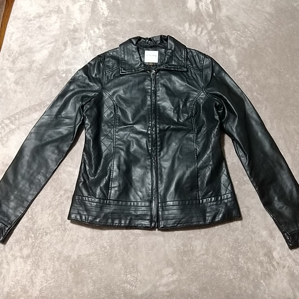 Faux leather jacket
